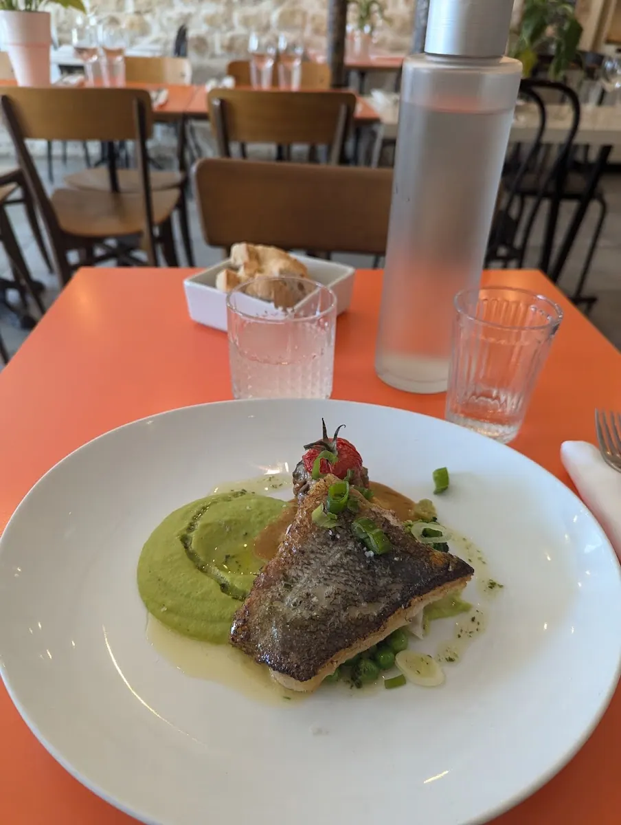 Assiette servie en terrasse